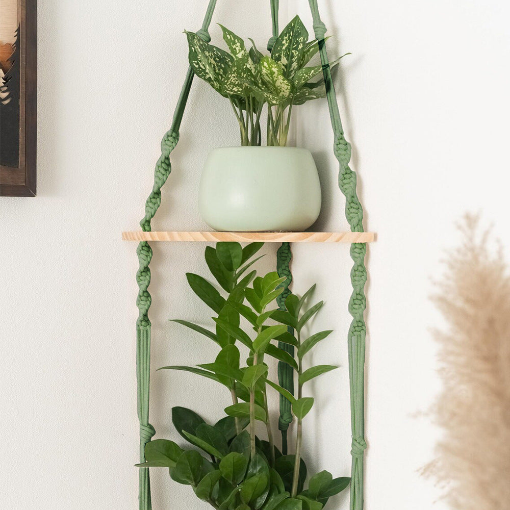 Hanging Plant Holder Green Triangle | Thrascher