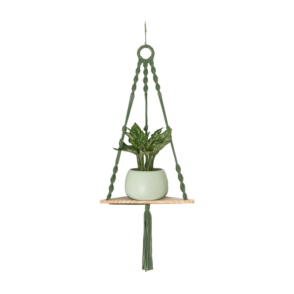 Hanging Plant Holder Green Triangle | Thrascher