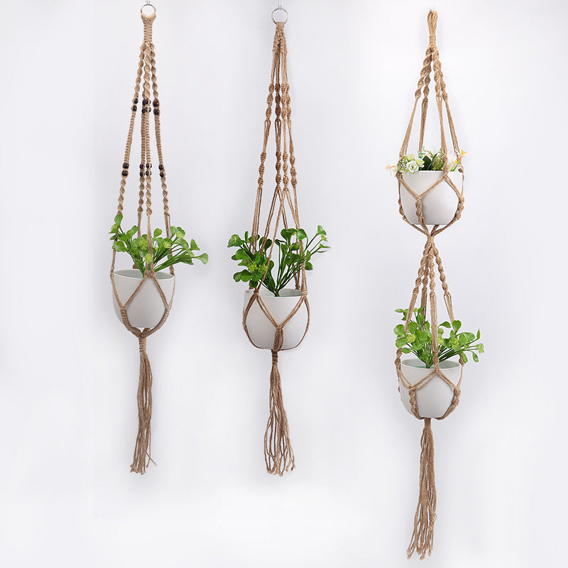 Hanging Plant Holder Jute Tape | Thrascher