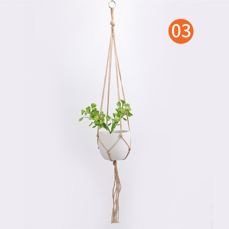 Hanging Plant Holder Jute Tape | Thrascher