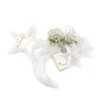 Hanging Star and Crescent Moon LED Curtain String Lights for Bedroom Ambiance | Thrascher