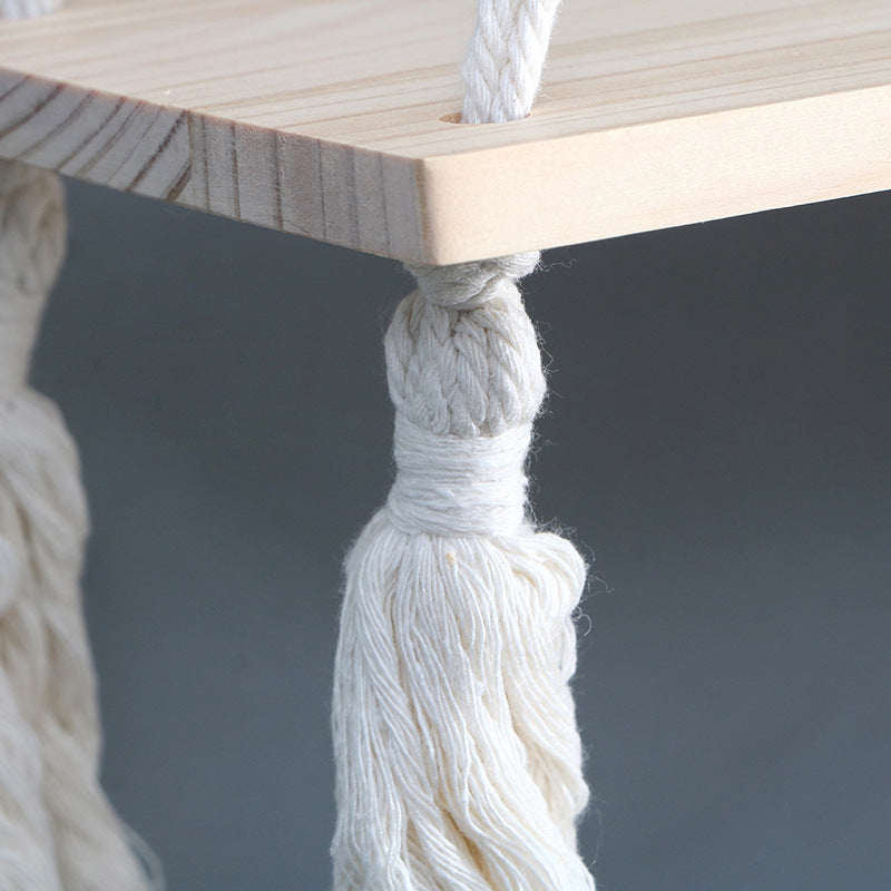 Hanging Wooden Shelf | Thrascher