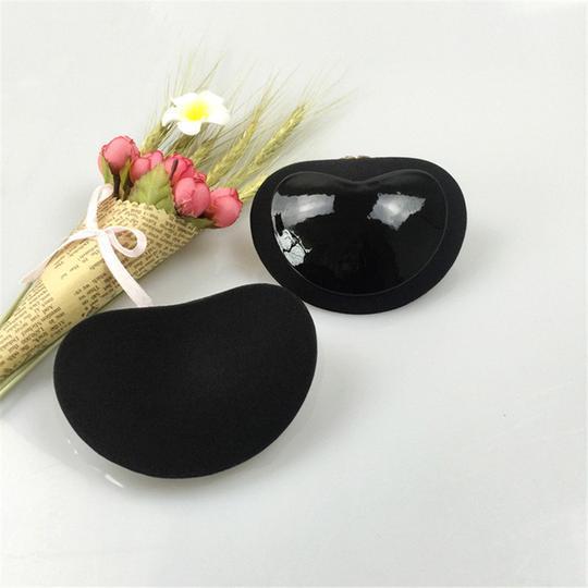 Heart-Shaped Adhesive Bikini and Bra Inserts, Silicone and Fabric, view 9