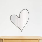 Heart-Shaped Decorative Wall Mirror | Thrascher