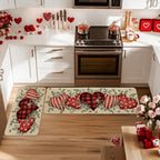 Heart-Themed Kitchen Runner Mat | Thrascher