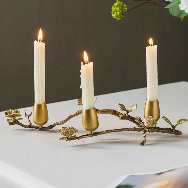 Helruna Brass Candleholder