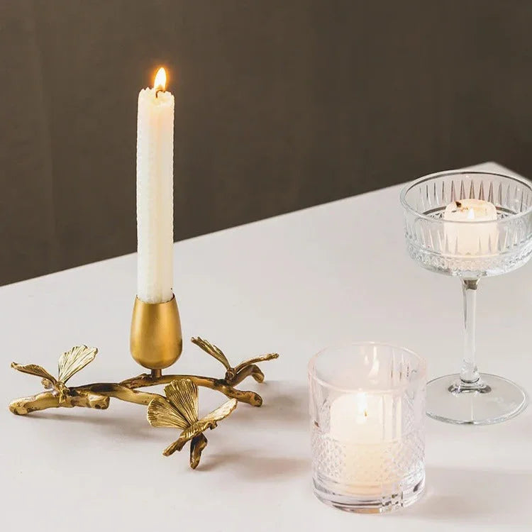 Helruna Brass Candleholder