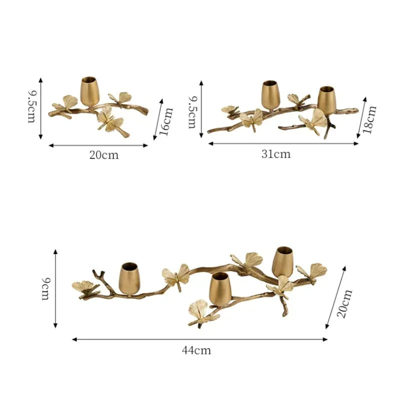 Helruna Brass Candleholder