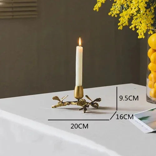 Helruna Brass Candleholder