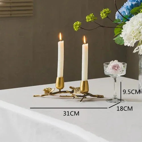 Helruna Brass Candleholder