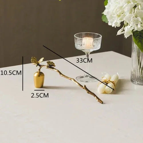 Helruna Brass Candleholder