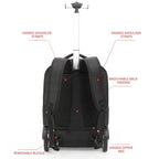 Helsinki Rolling Laptop Backpack Trolley, 17.3-Inch, 30/45 L, view 3