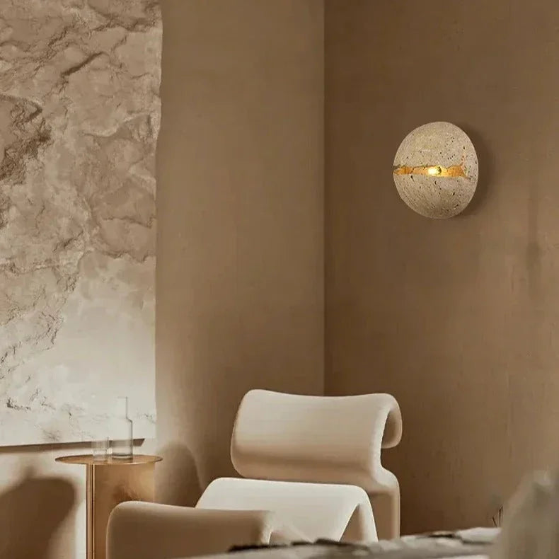 Heltora Travertine Wall Lamp