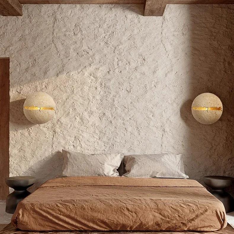 Heltora Travertine Wall Lamp