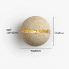Heltora Travertine Wall Lamp