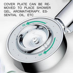 High-Pressure Shower Head with Soap Dispenser, Double-Sided Outlet, view 6