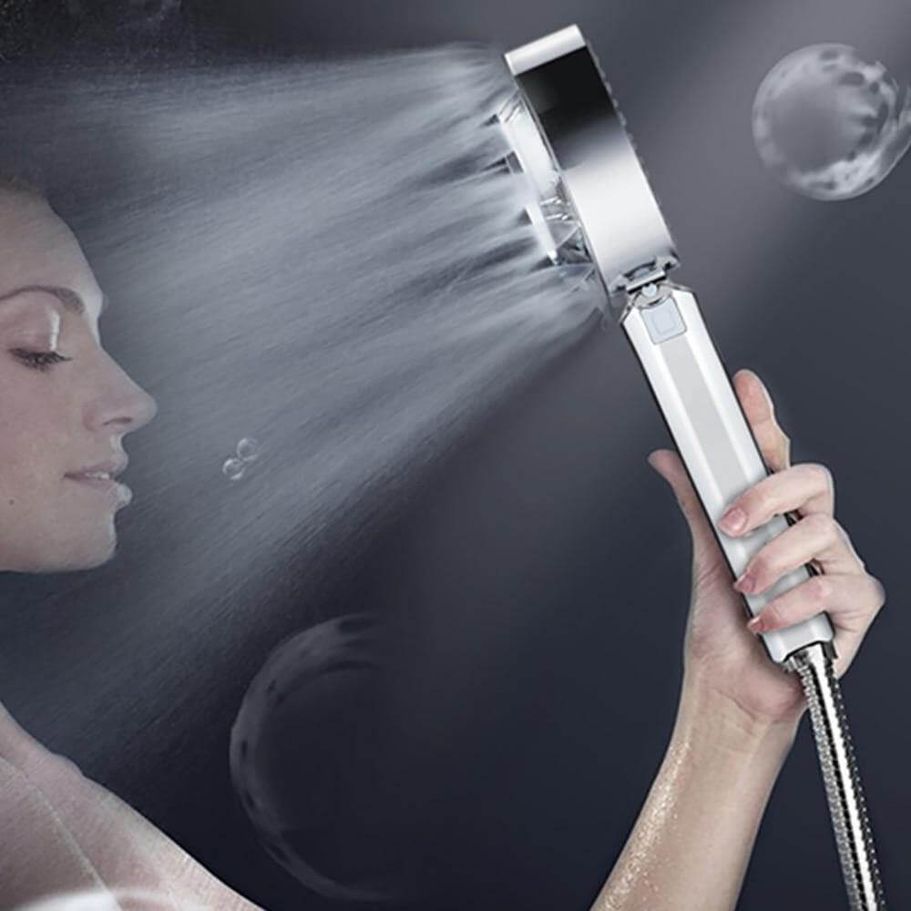 High-Pressure Shower Head with Soap Dispenser, Double-Sided Outlet, view 9