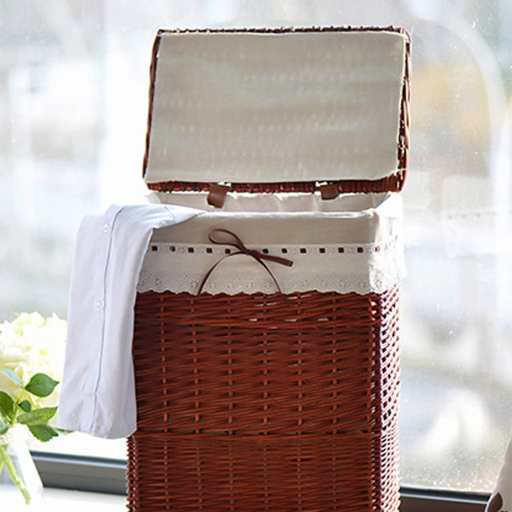 High-Quality Laundry Basket with Elegant Fabric Lining | Thrascher