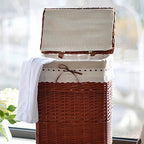High-Quality Laundry Basket with Elegant Fabric Lining | Thrascher