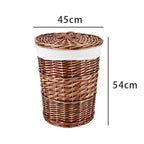 High-Quality Round Laundry Basket with Lid | Thrascher