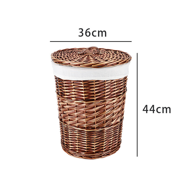 High-Quality Round Laundry Basket with Lid | Thrascher