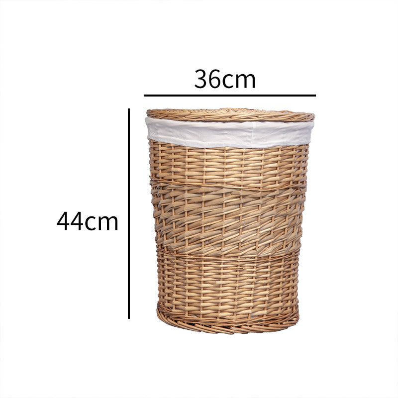High-Quality Round Laundry Basket with Lid | Thrascher