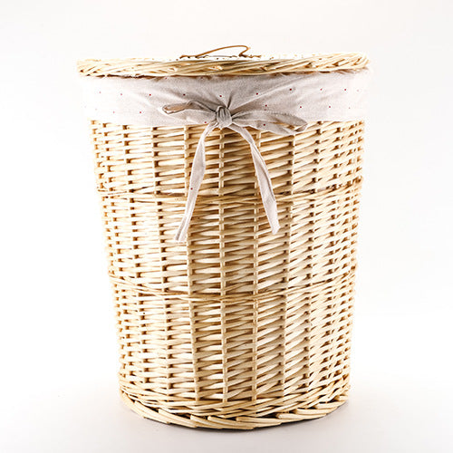 High-Quality Round Laundry Basket with Lid | Thrascher