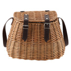 High-Quality Shopping Basket with Leather Handles | Thrascher