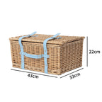 High-Quality Storage Basket with Leather Handles | Thrascher
