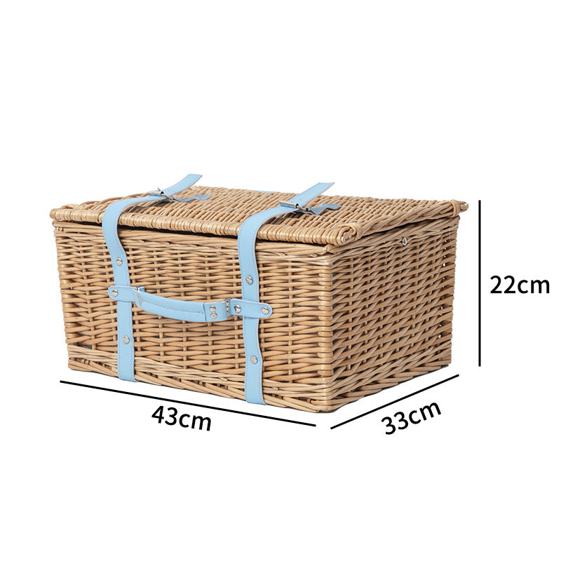 High-Quality Storage Basket with Leather Handles | Thrascher