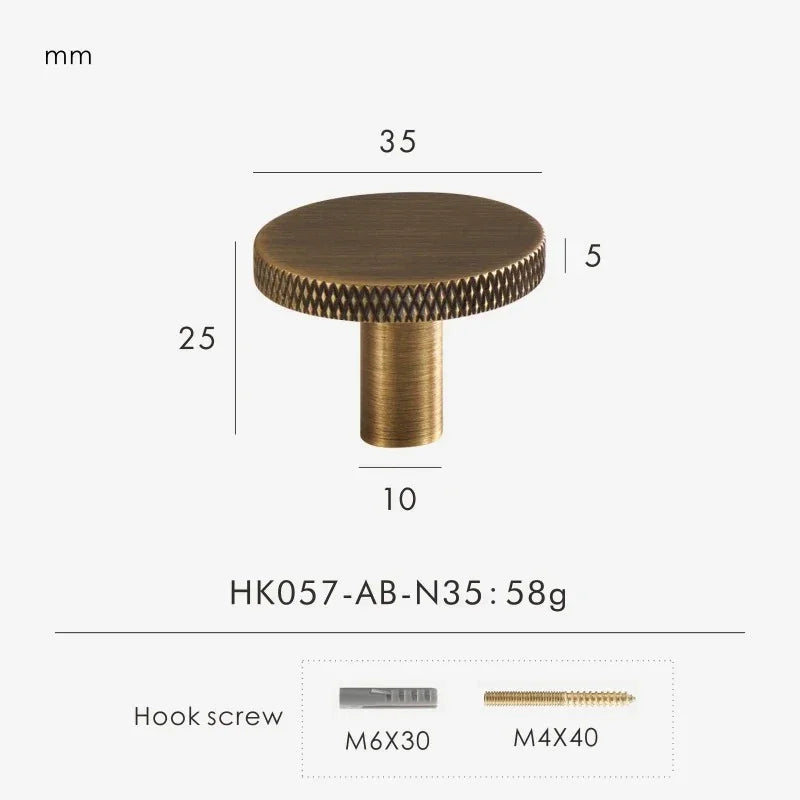 Ilnola Solid Brass Knobs and Handles