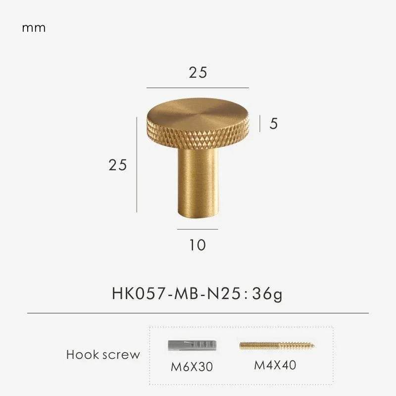 Ilnola Solid Brass Knobs and Handles