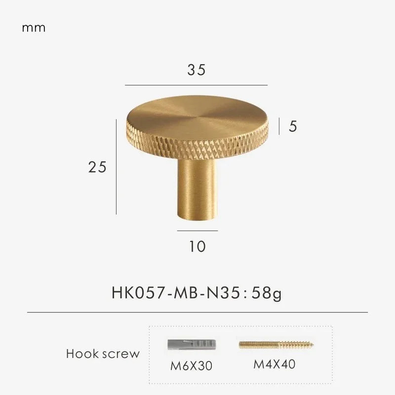 Ilnola Solid Brass Knobs and Handles