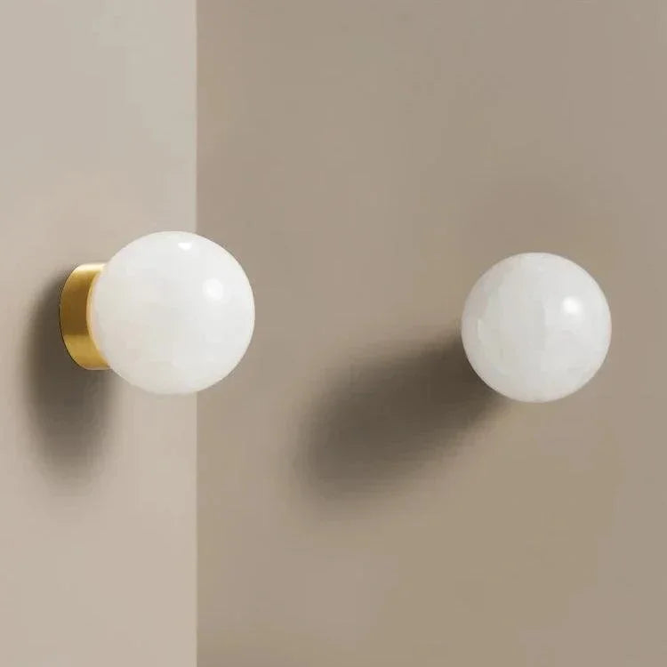 Ilsella Brass Marble Knobs