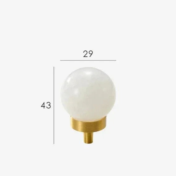Ilsella Brass Marble Knobs