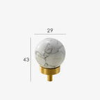Ilsella Brass Marble Knobs