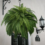 UV-Resistant Artificial Boston Fern, PVC, Adjustable Stems