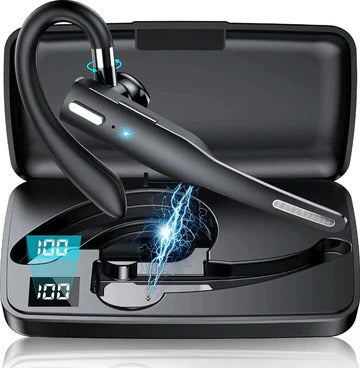 Trucker Dual-Mic Wireless Bluetooth 5.1 Headset with Charging Case