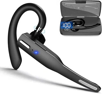 Trucker Dual-Mic Wireless Bluetooth 5.1 Headset with Charging Case