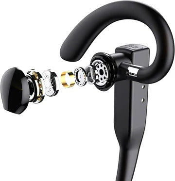 Trucker Dual-Mic Wireless Bluetooth 5.1 Headset with Charging Case