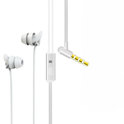 In-Ear Headphones with Double-Layer Silicone, 3.5mm Plug, Microphone & Remote, view 3