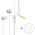 In-Ear Headphones with Double-Layer Silicone, 3.5mm Plug, Microphone & Remote, view 8