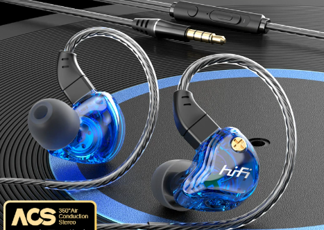 In-Ear Headphones with Replaceable 0.78mm Cable and Silver-Plated OFC Cable, view 3