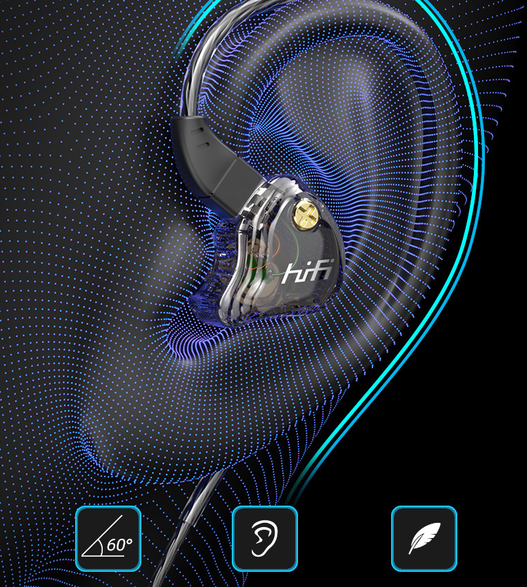 In-Ear Headphones with Replaceable 0.78mm Cable and Silver-Plated OFC Cable, view 5