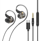 In-Ear Headphones with Replaceable 0.78mm Cable and Silver-Plated OFC Cable