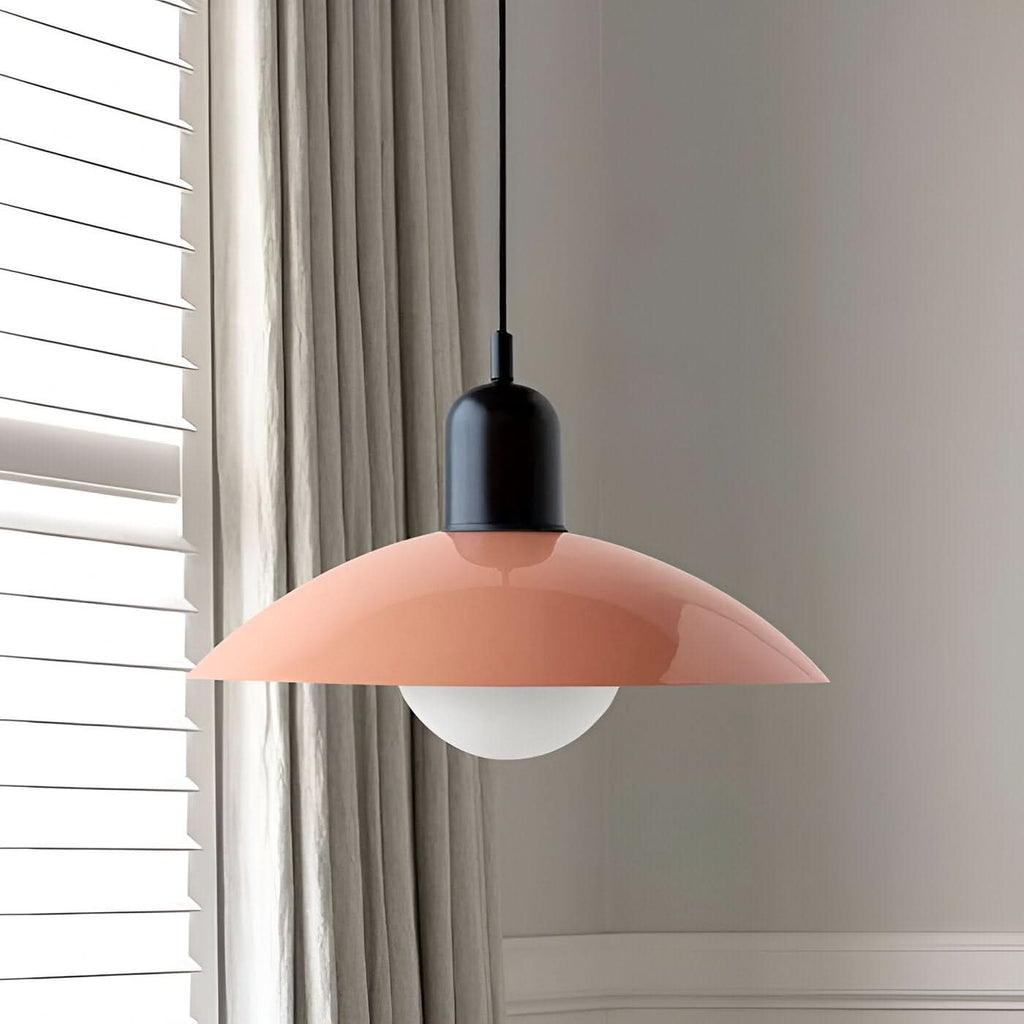Iron Bauhaus Pendant Light, 1.5m Adjustable Cord, 32cm Shade, view 12