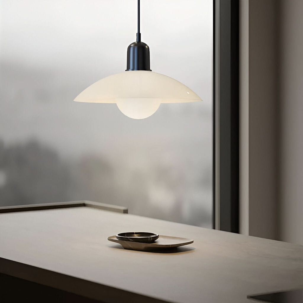Iron Bauhaus Pendant Light, 1.5m Adjustable Cord, 32cm Shade, view 14