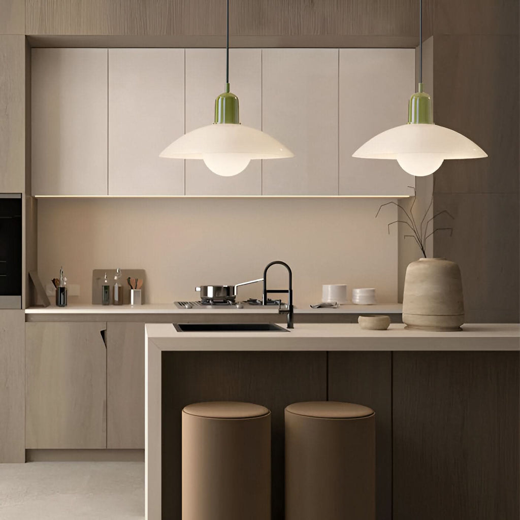 Iron Bauhaus Pendant Light, 1.5m Adjustable Cord, 32cm Shade, view 19