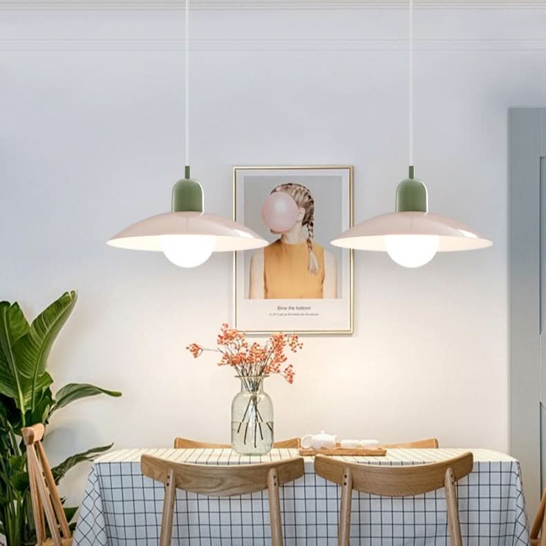Iron Bauhaus Pendant Light, 1.5m Adjustable Cord, 32cm Shade, view 2