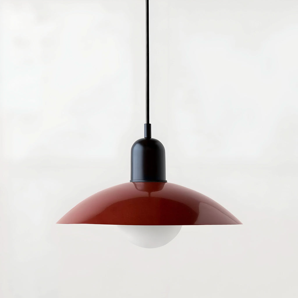Iron Bauhaus Pendant Light, 1.5m Adjustable Cord, 32cm Shade, view 29